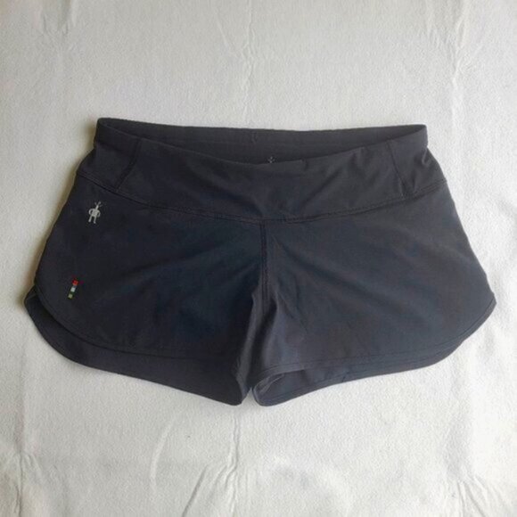 Smartwool Black Merino Sport Lined Shorts Size Small - Picture 1 of 8